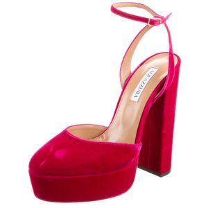 Aquazzura Velvet D'orsay Pumps - image 1